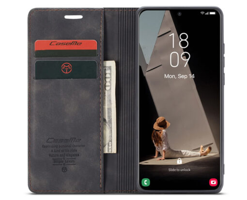 CaseMe Samsung Galaxy S20 FE & S21 FE Retro Flip Leather Wallet Case - Image 5