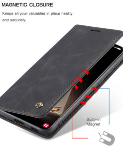 CaseMe Samsung Galaxy A80/A90 & Note 10 Lite/A81/M60s Retro Matte Soft Flip Leather Wallet Case