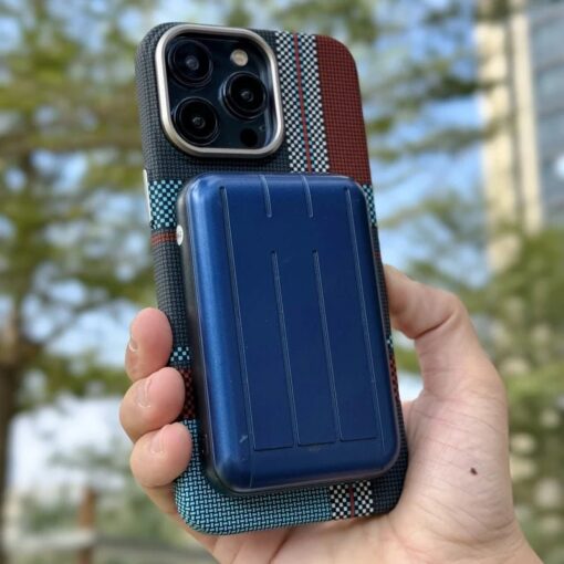 British Style Carbon Fiber Tartan MagSafe Case for iPhone Series - Image 15