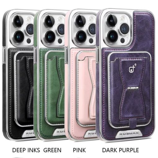 Leather Wallet Stand Phone Case For iPhone 13  14 15 16 Pro Max Series Phone Card Holder Leather Cover. - Image 15