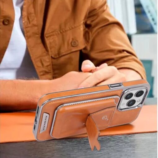 Leather Wallet Stand Phone Case For iPhone 13  14 15 16 Pro Max Series Phone Card Holder Leather Cover. - Image 13