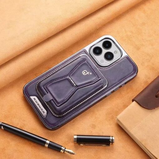 Leather Wallet Stand Phone Case For iPhone 13  14 15 16 Pro Max Series Phone Card Holder Leather Cover. - Image 4