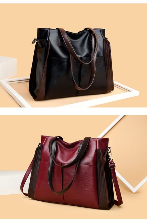 IELGY Fashionable large-capacity Multipurpose Mandy Fashion Grain Leather Crossbody handbag - Image 21