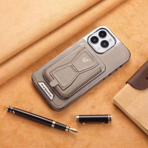 Leather Wallet Stand Phone Case For iPhone 13  14 15 16 Pro Max Series Phone Card Holder Leather Cover. - Image 5