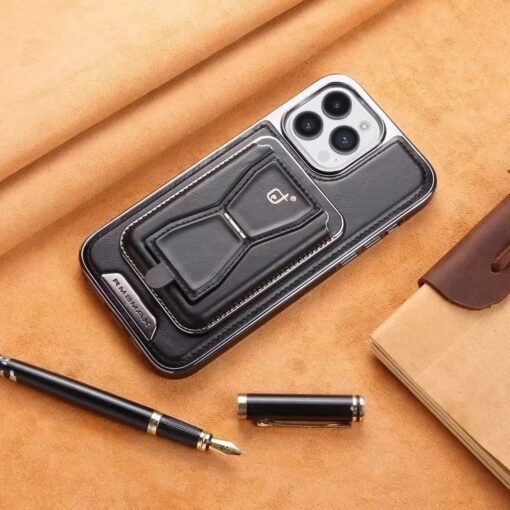 Leather Wallet Stand Phone Case For iPhone 13  14 15 16 Pro Max Series Phone Card Holder Leather Cover. - Image 3