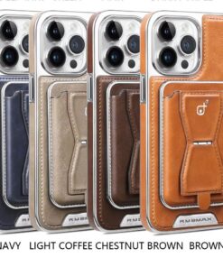Leather Wallet Stand Phone Case For iPhone 13  14 15 16 Pro Max Series Phone Card Holder Leather Cover.