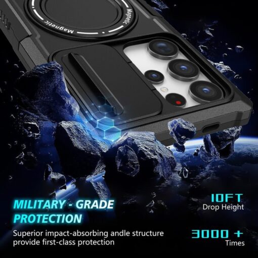 Heavy Duty Protective Sliding Camshield Magsafe Case for Samsung Galaxy S22/S23/S24 Ultra Series - Image 13