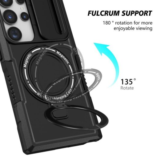 Heavy Duty Protective Sliding Camshield Magsafe Case for Samsung Galaxy S22/S23/S24 Ultra Series - Image 14