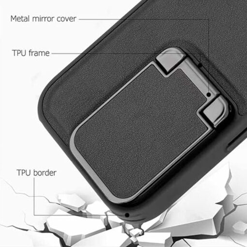 Piblue 360 Premium Leather Flip Case with Camera Protection for Samsung S23/S24/S25 Ultra Series - Image 5