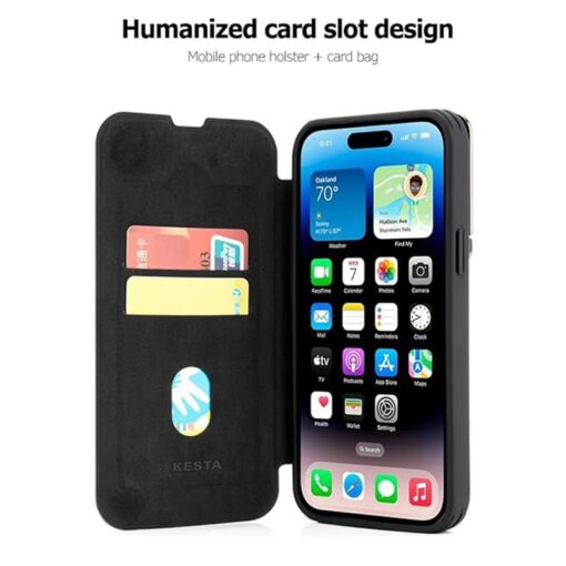 Piblue 360 Premium Leather Flip Case with Camera Protection for Samsung S23/S24/S25 Ultra Series - Image 8