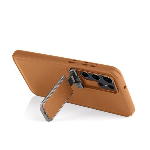 Piblue 360 Premium Leather Flip Case with Camera Protection for Samsung S23/S24/S25 Ultra Series - Image 4