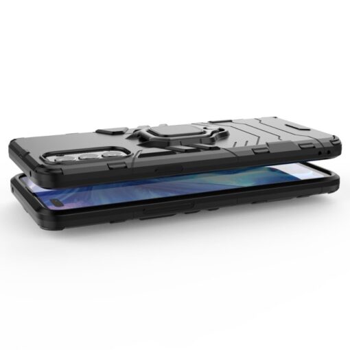 Oppo Reno 4 Armor Heavy Duty Full Body Protection Casing Cover + 3D Full Cover Tempered Glass - Image 6