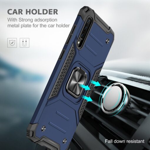 Samsung A30s, A50, A50s Armor Ring Case + 3D Glass Protector - Image 14