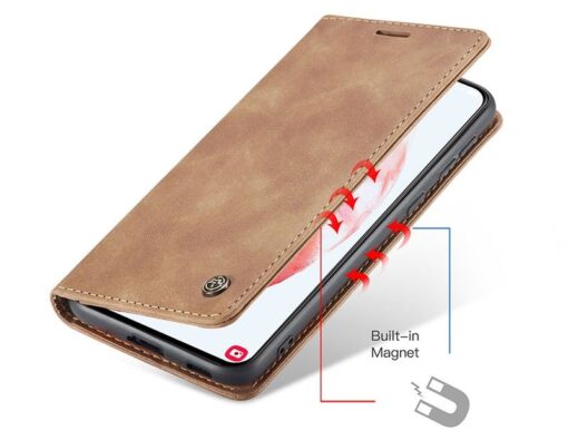 Samsung S21 CaseMe Leather Flip Cover - Image 3