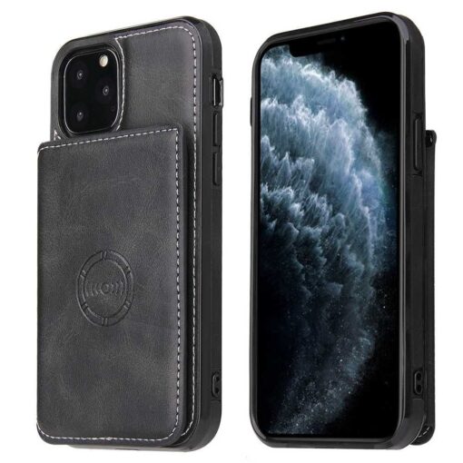 iPhone 12 Series Luxury Leather Wallet Back Cover Case - Image 4