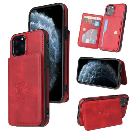 iPhone 12 Series Luxury Leather Wallet Back Cover Case - Image 11