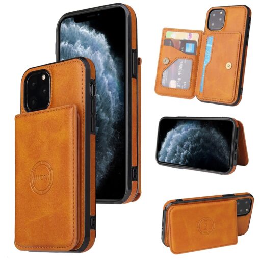 iPhone 12 Series Luxury Leather Wallet Back Cover Case - Image 10