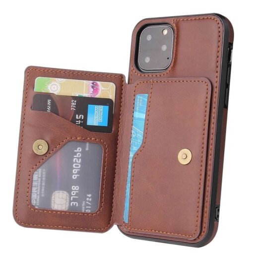 iPhone 12 Series Luxury Leather Wallet Back Cover Case - Image 8