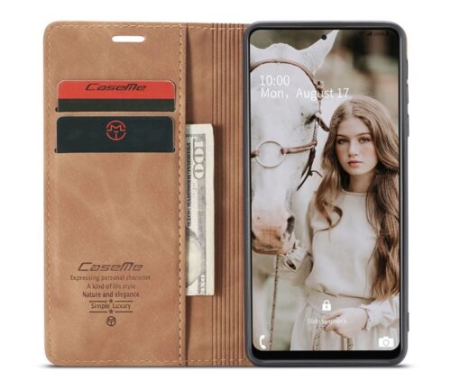 Samsung Galaxy A73 CaseMe Leather Flip Cover - Image 9