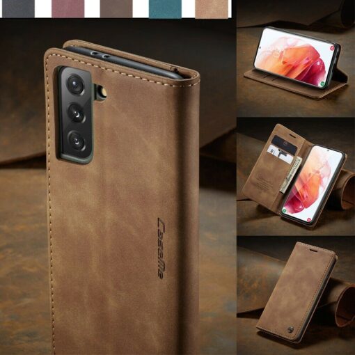 Samsung S21 CaseMe Leather Flip Cover - Image 5