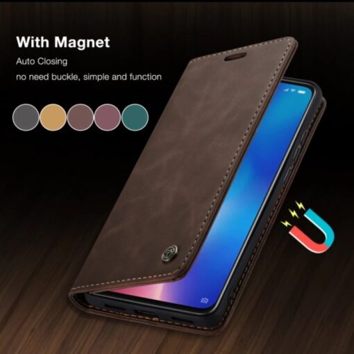 Samsung Galaxy S9+ CaseMe Leather Flip Cover - Image 5
