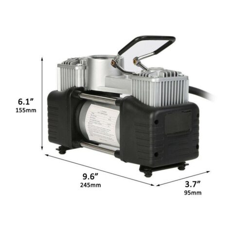 Camel Air Compressor Tire Inflators Tool - 2V Double Cylinder Car inflatable Pump - Image 3