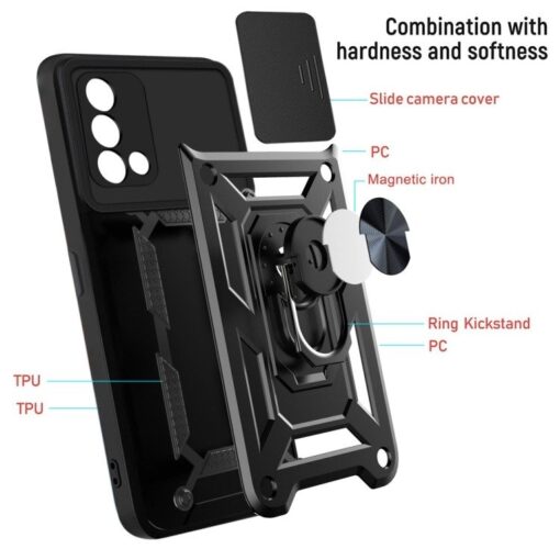 Oppo A54 A74 Series Slide Window Armor Case - Image 8