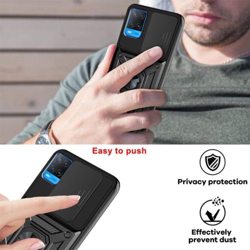 Oppo A54 A74 Series Slide Window Armor Case - Image 14