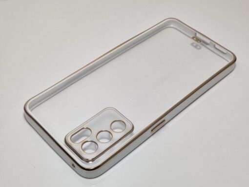 Oppo Reno 6 Dgeot Gold Plating Transparent Clear Back Case - Image 9