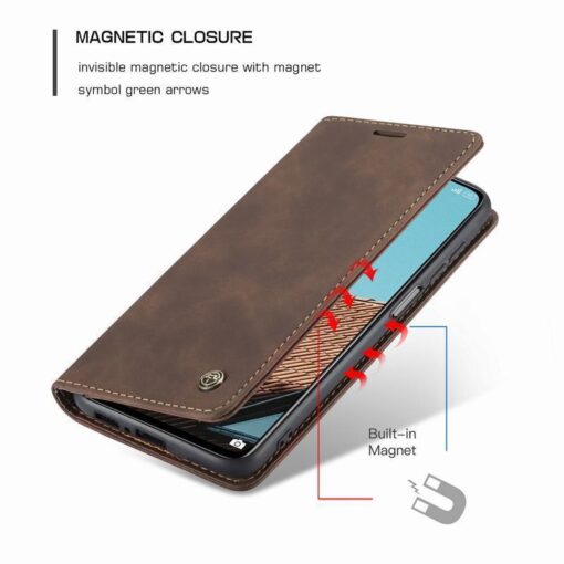 Redmi Note 10C CaseMe Leather Flip Cover - Image 3