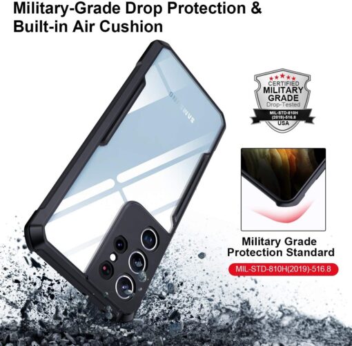 Xunnd Beetle Series Bumper Clear Case for Samsung Galaxy S21 Ultra - Image 7