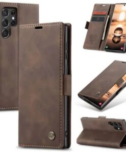 Samsung Galaxy S22 Ultra CaseMe Leather Flip Case