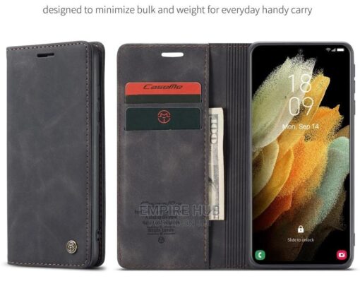 CaseMe Oppo A74/A95 & A57/A77  Retro Matte Soft Flip Leather Wallet Case - Image 5