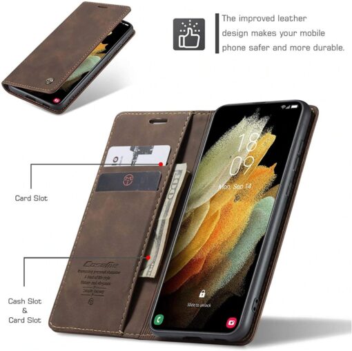 Oppo Series Premium Quality CaseMe Leather Flip Cover - Image 7