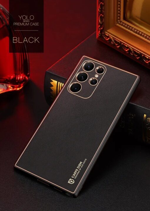 Samsung Galaxy S22 Ultra Dux Ducis Yolo Series Gold Electroplating Case - Image 5