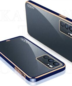 Oppo Reno 6 Dgeot Gold Plating Transparent Clear Back Case