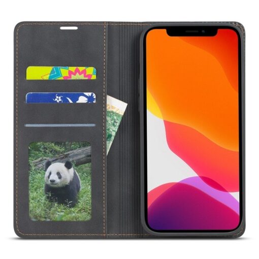 Fornwenw Genuine Leather Flip Cover for iPhone 12 Series - Image 13