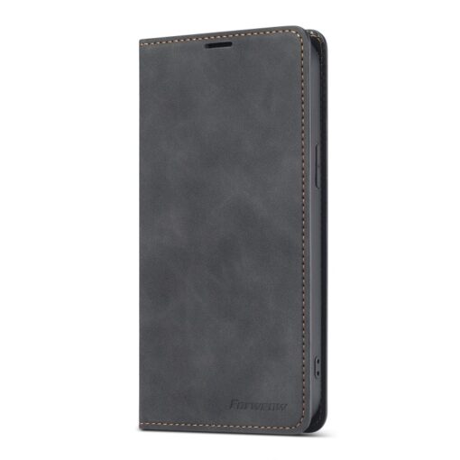 Fornwenw Genuine Leather Flip Cover for iPhone 12 Series - Image 8