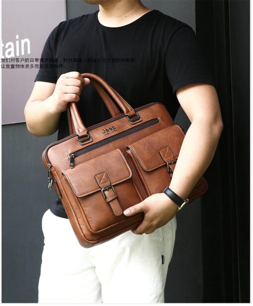 JEEP BULUO Wise Classic Business Choice British Style Laptop & Macbook bag - Image 5