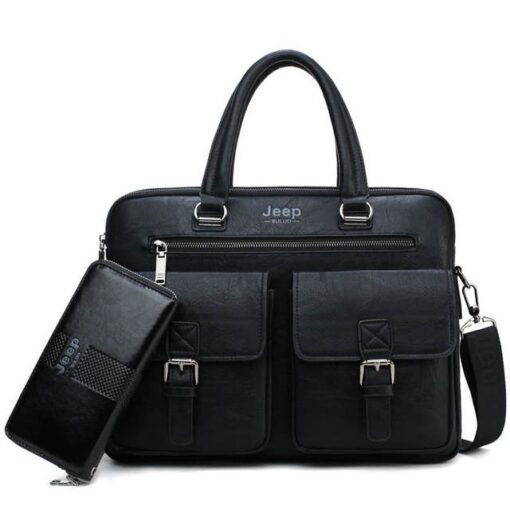 JEEP BULUO Wise Classic Business Choice British Style Laptop & Macbook bag - Image 2