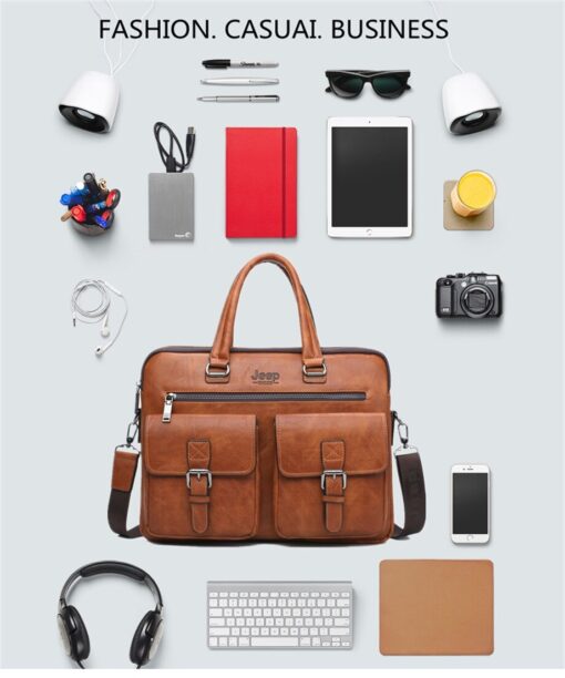 JEEP BULUO Wise Classic Business Choice British Style Laptop & Macbook bag - Image 16