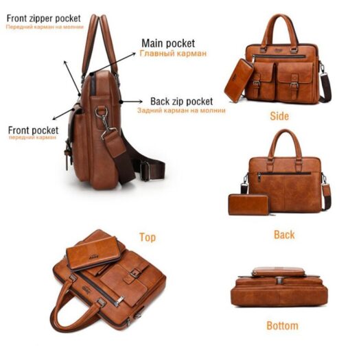 JEEP BULUO Wise Classic Business Choice British Style Laptop & Macbook bag - Image 14