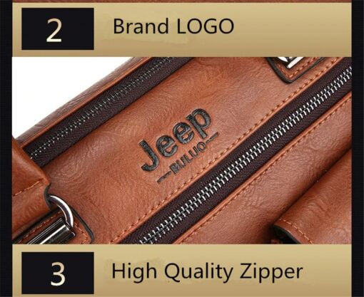 JEEP BULUO Wise Classic Business Choice British Style Laptop & Macbook bag - Image 13