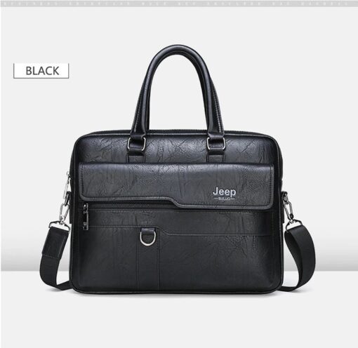 JEEP BULUO Men Business Briefcase High Quality Office Laptop & Macbook Bag - Image 8
