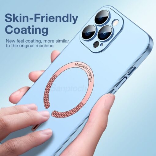 Camera Lens glass film Thin Matte Magsafe Magnetic Wireless Case Cover - Image 3