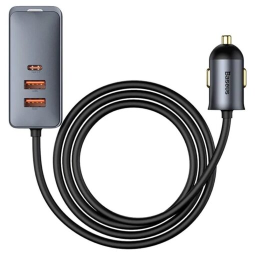 Premium Baseus 120W 4.0 Fast Charging Four Port Car Charger - Image 7