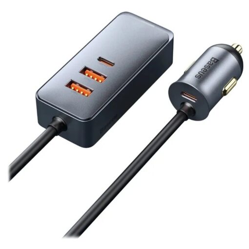 Premium Baseus 120W 4.0 Fast Charging Four Port Car Charger - Image 8