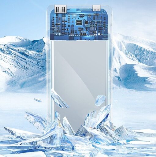 Awei P169K 20000mAh 22.5W Fast Charging Dual Input Dual Output with Built-in Cable LCD Display Power Bank - Image 3