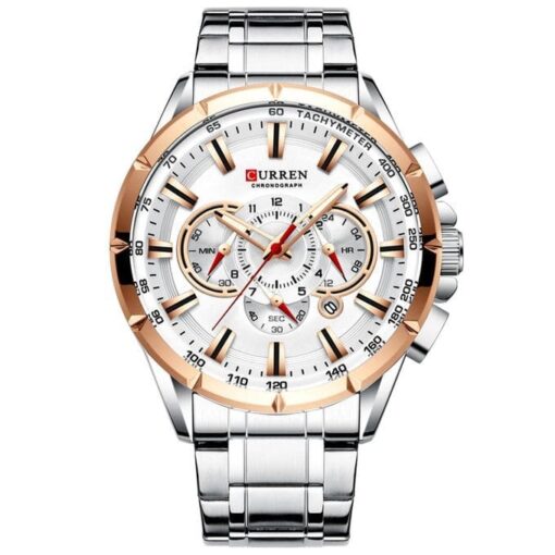 Wrist Watch Men Waterproof Chronograph Military Army Stainless Steel Male Clock Man Sport Watches - Image 3