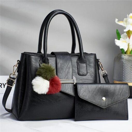 Zsmart Fashion Designer Premium Quality 2 in 1 Tote Ladies Hand Bags Set - Image 2